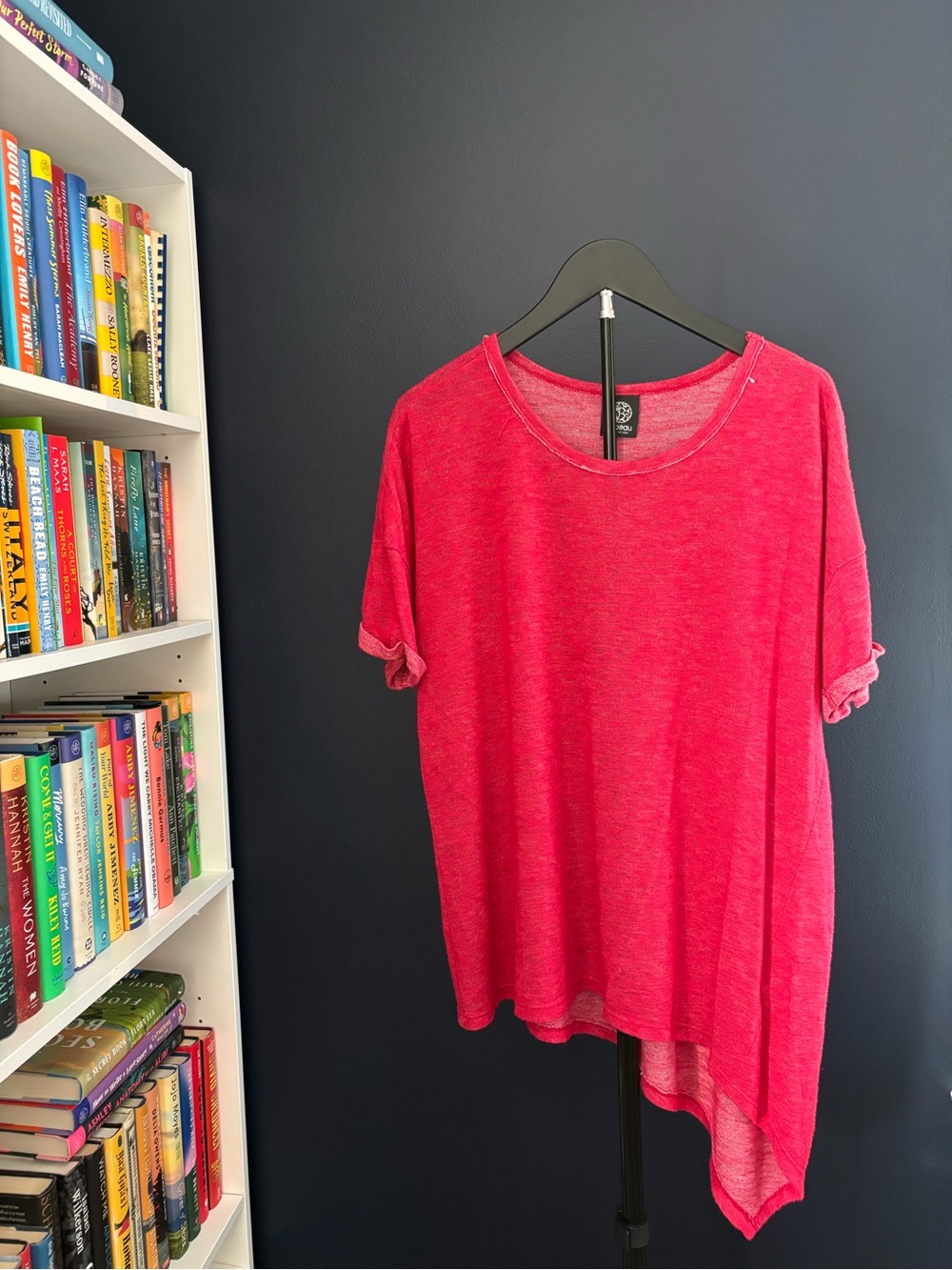 Women's Poppy Red Short Sleeve Top